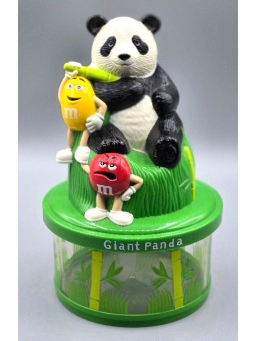 2005 Wild Adventures 7 Inch Tall Panda Piggy Bank with M&M Characters